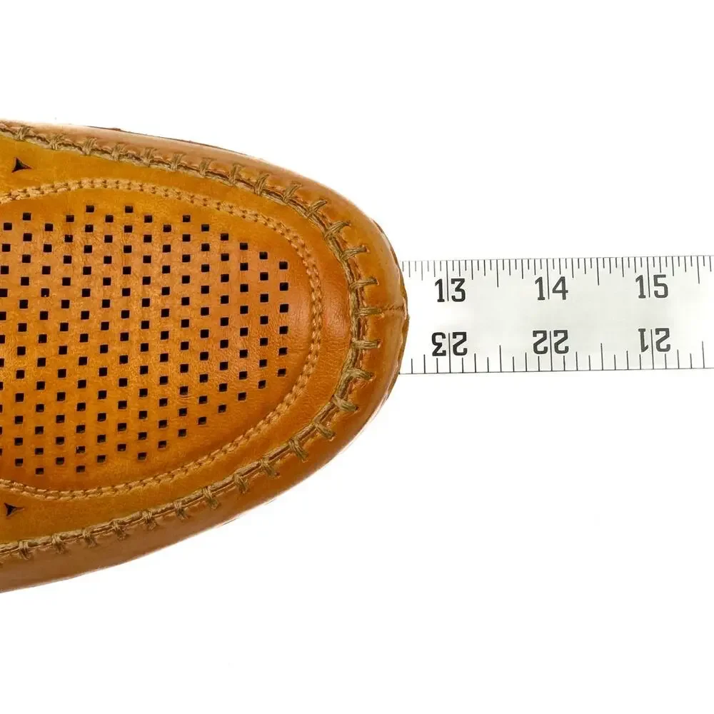 J75 by Jump Faux Leather Perforated Stretch Slip On Loafers Sz 13 Comfort Padded